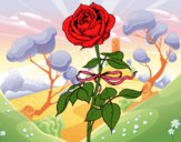 Dibujo Una rosa pintado por tilditus