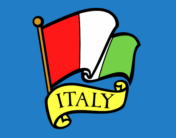 Dibujo Bandera de Italia pintado por ojodehorus