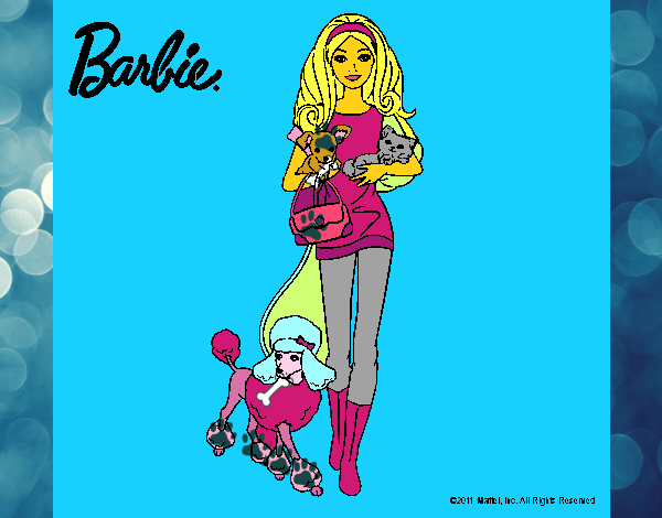 Barbie con sus mascotas