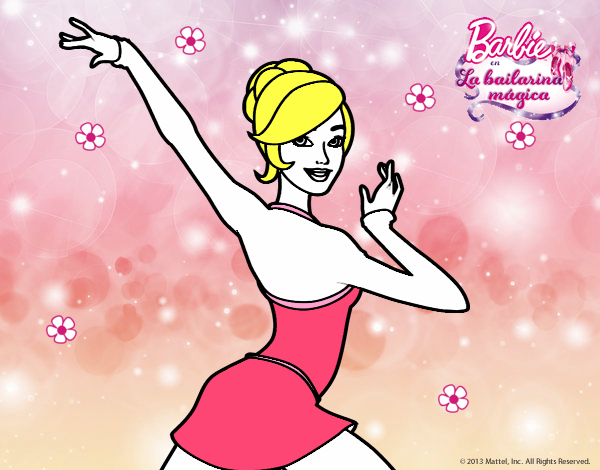 Barbie en postura de ballet