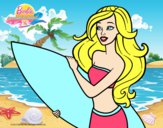 Barbie va a surfear