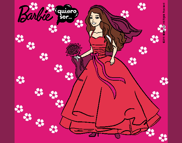 Barbie vestida de novia