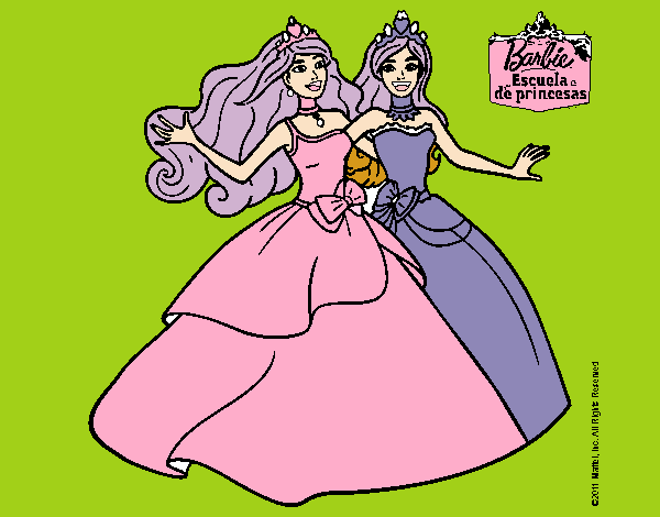 Barbie y su amiga súper felices