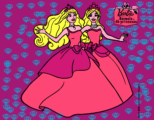 Barbie y su amiga súper felices