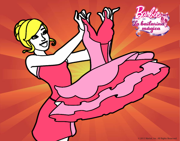 Barbie y su vestido de ballet