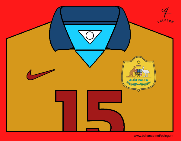 Camiseta del mundial de fútbol 2014 de Australia