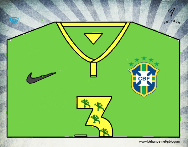 Camiseta del mundial de fútbol 2014 de Brasil