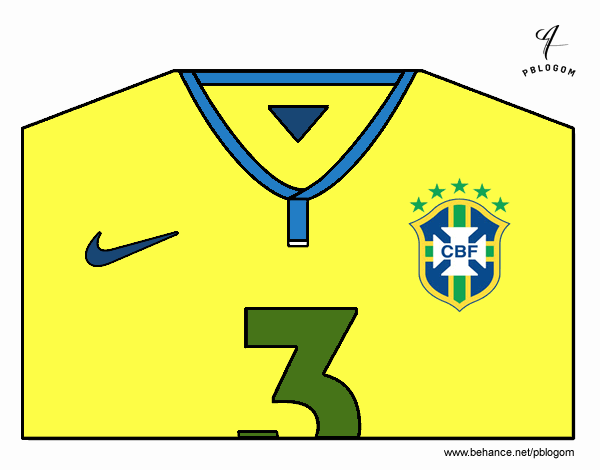 Camiseta del mundial de fútbol 2014 de Brasil