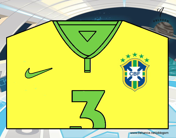 Camiseta del mundial de fútbol 2014 de Brasil