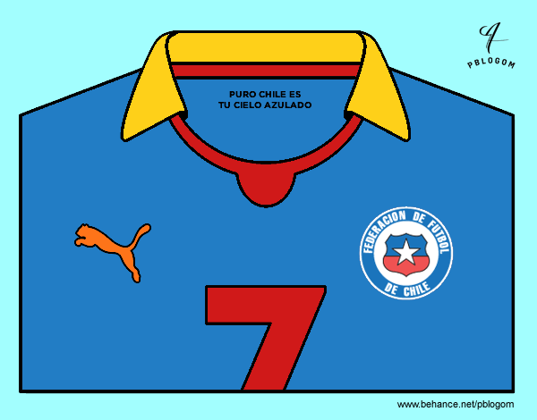 Camiseta del mundial de fútbol 2014 de Chile