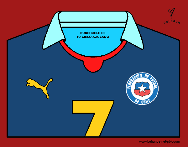 Camiseta del mundial de fútbol 2014 de Chile