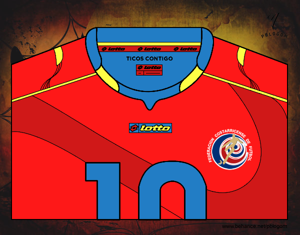 Camiseta del mundial de fútbol 2014 de Costa Rica