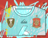 Camiseta del mundial de fútbol 2014 de España