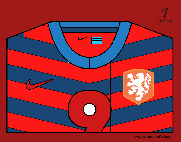 Camiseta del mundial de fútbol 2014 de Holanda