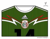 Camiseta del mundial de fútbol 2014 de México