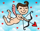 Cupido contento con flecha