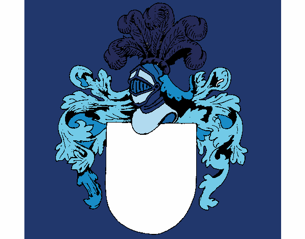 Escudo de armas y casco