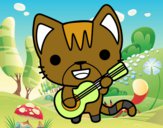 Gato guitarrista