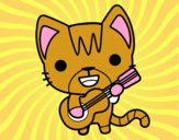 Gato guitarrista