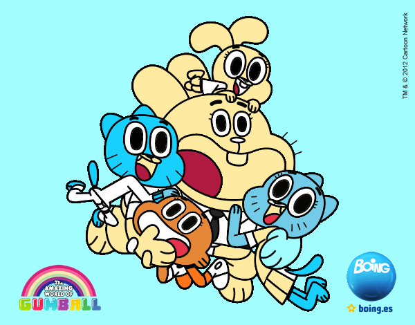 Gumball y amigos contentos