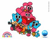 Gumball y amigos contentos