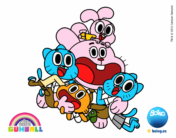 Gumball y amigos contentos