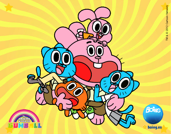 Gumball y amigos contentos