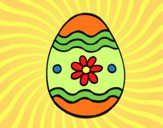 Dibujo Huevo de Pascua margarita pintado por tilditus