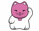 Maneki-neko blanco