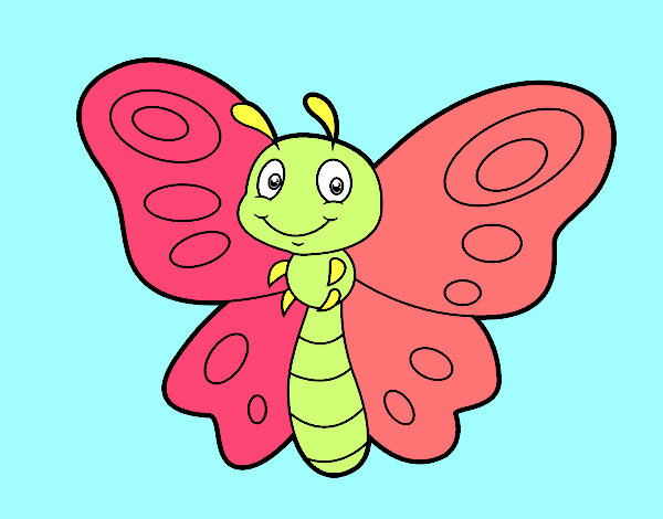 Dibujo Mariposa fantasía pintado por ojodehorus