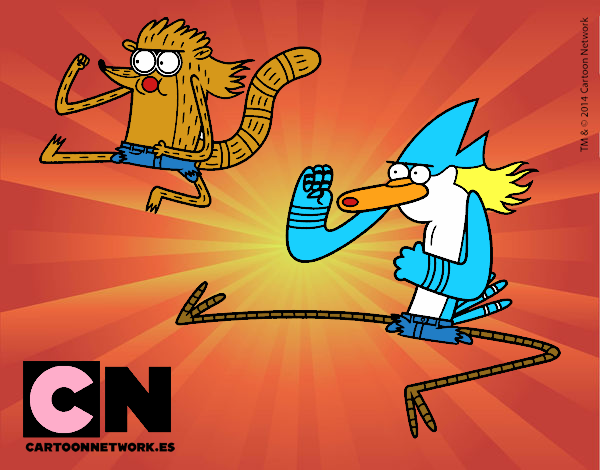 Mordecai y Rigby karatekas