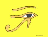 Dibujo Ojo Horus pintado por tilditus