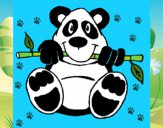 Dibujo Oso panda pintado por tilditus