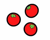 Dibujo Tomates cherry pintado por tilditus