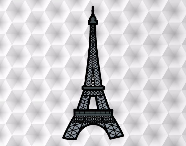 Dibujo Torre Eiffel pintado por valeterry