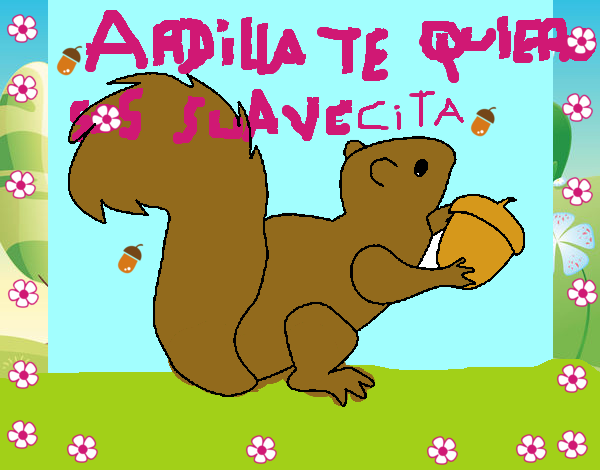 una ardilla suavecita 