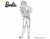 Dibujo Barbie con look casual pintado por tilditus