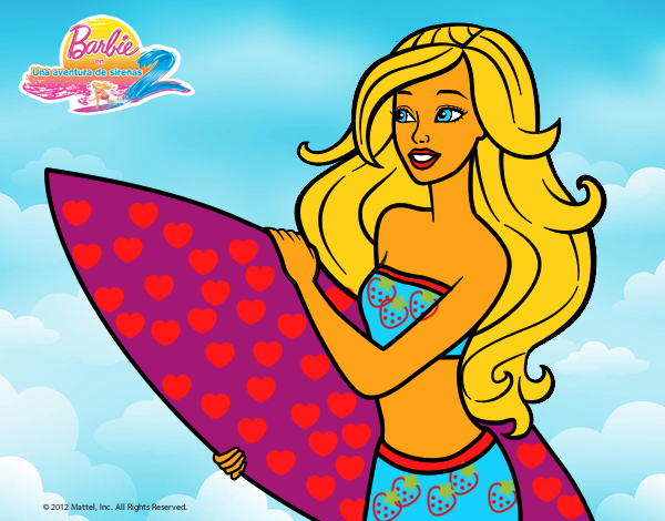 Barbie va a surfear