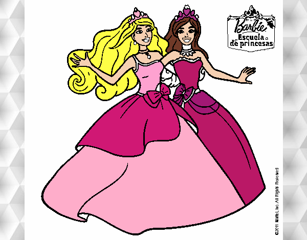 Barbie y su amiga súper felices