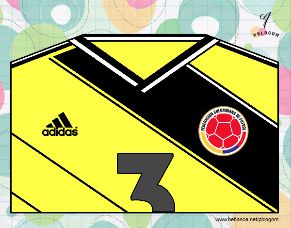 Camiseta del mundial de fútbol 2014 de Colombia