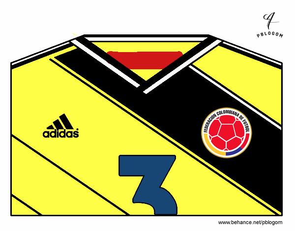 Camiseta del mundial de fútbol 2014 de Colombia