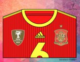 Camiseta del mundial de fútbol 2014 de España