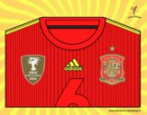 Camiseta del mundial de fútbol 2014 de España