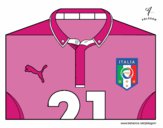 Camiseta del mundial de fútbol 2014 de Italia