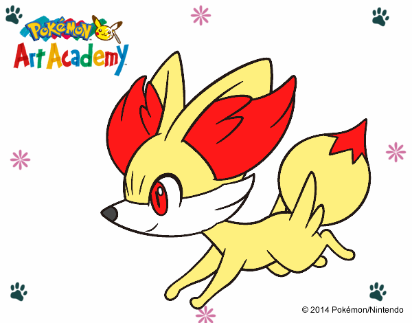 Fennekin corriendo