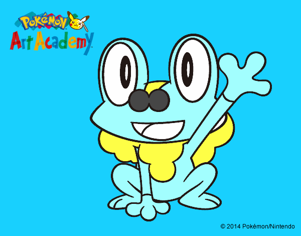 Froakie saludando