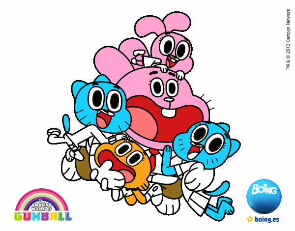 Gumball y amigos contentos