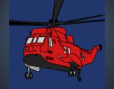 Dibujo Helicóptero al rescate pintado por tilditus