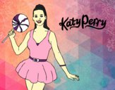 Dibujo Katy Perry con piruleta pintado por Marina_01