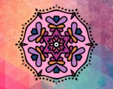 Dibujo Mandala simétrica pintado por twayan